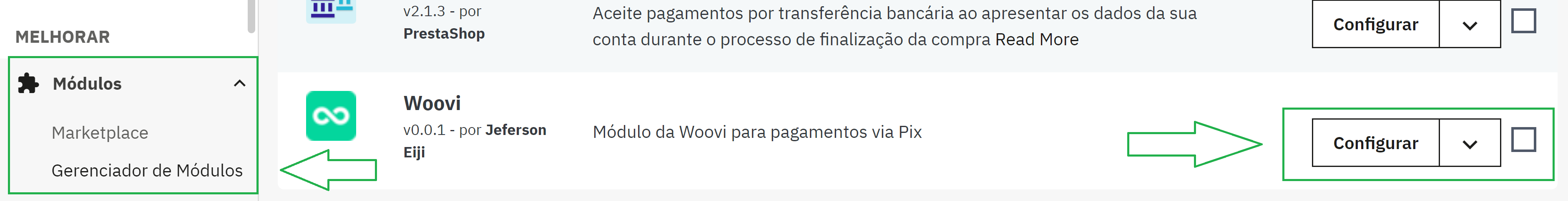 step 2 Opening plugin's set up page